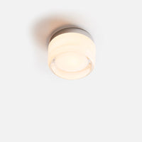 Dimpled Glass Compact Wall Light