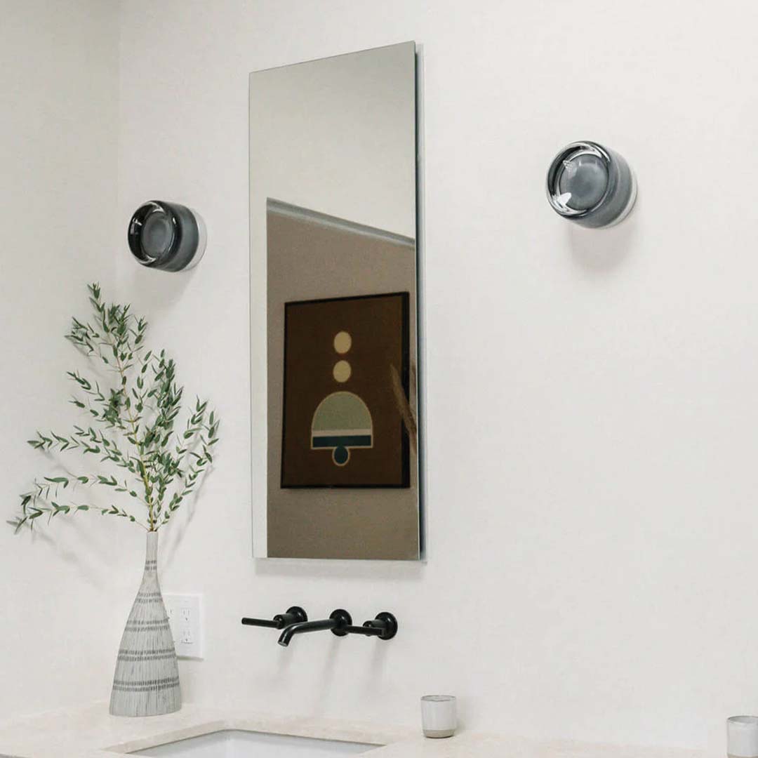 Disc Glass LED Wall Sconce 14cm