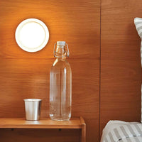 Dimpled Glass Compact Wall Light