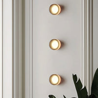 Disc Glass LED Wall Sconce 14cm