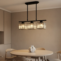 Nordic Multi-Head Glass Chandelier