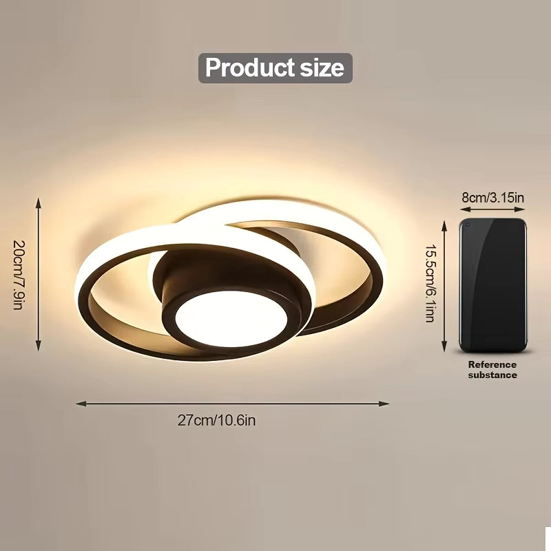 Double Ring LED Ceiling Light 27cm