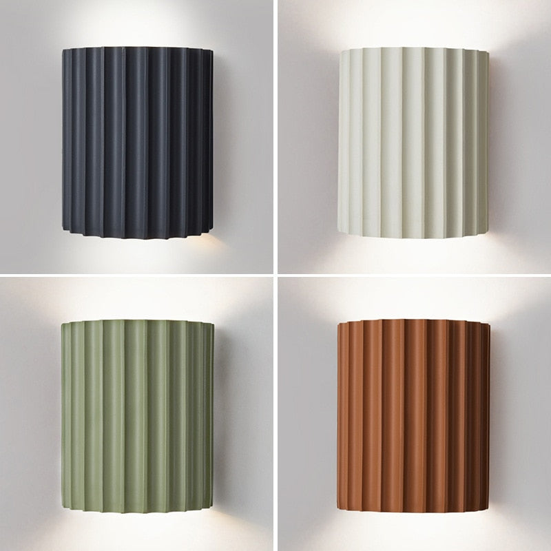 Folded Resin Wall Light
