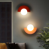 Semi Round Wall Light 20cm