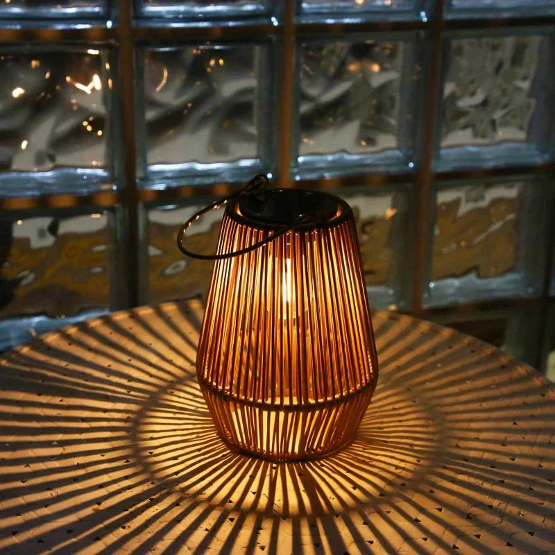Alpho Handwoven Solar Garden Lantern