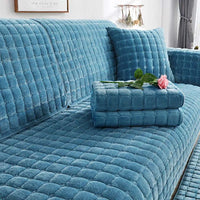 Quilted Plush Non-Slip Sofa Runner