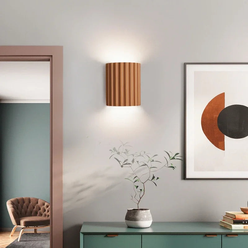 Sculpted Resin Wall Light