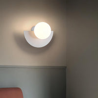 Semi Round Wall Light 20cm