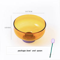 Borosilicate Dessert Bowl and Spoon