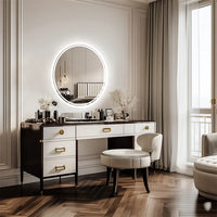 Round Touch-Control LED Bathroom Mirror
