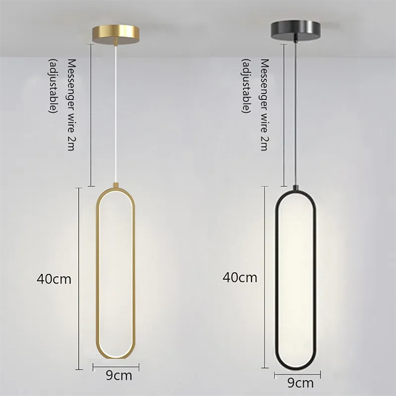 Slim Bar Pendant Light, One or Two Head