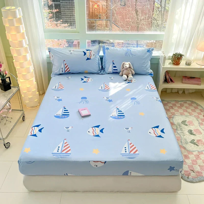 Printed Cotton Duvet Cover Set