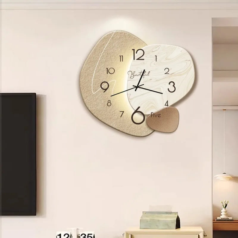 Metal and Glass Wall Clock 30cm