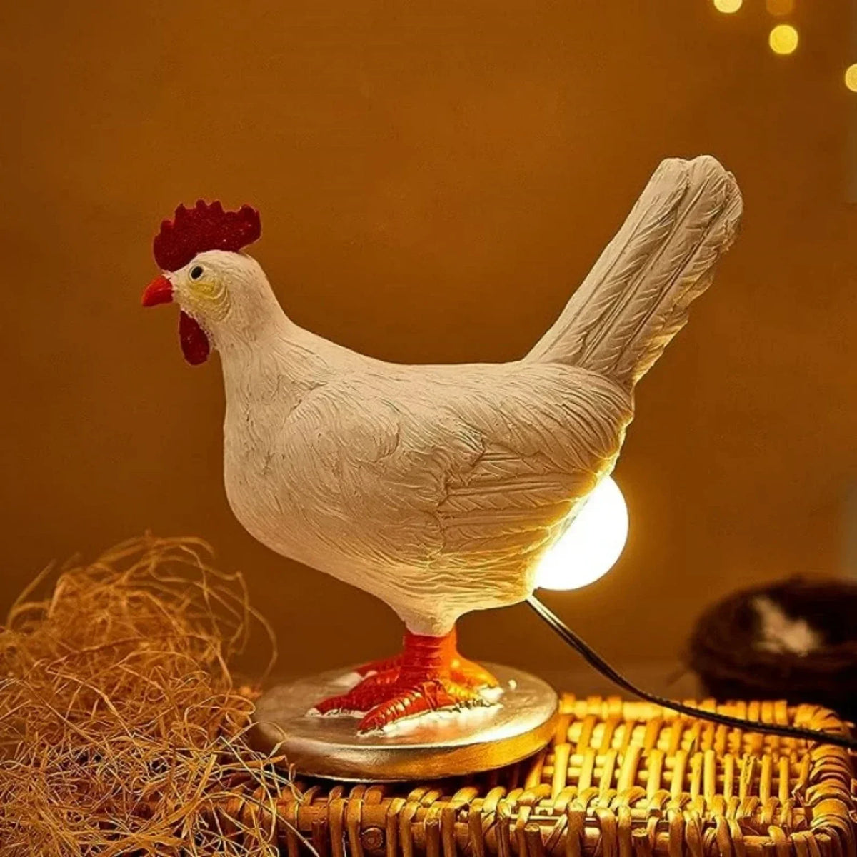 Farmhouse Hen Table Lamp