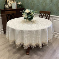 Victorian Lace Round Tablecloth