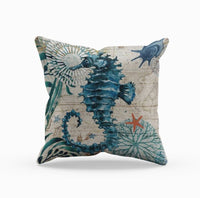 Sea Life Linen Cushion Covers