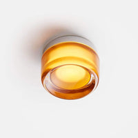 Ribbed Acrylic Disc Wall Light 13cm