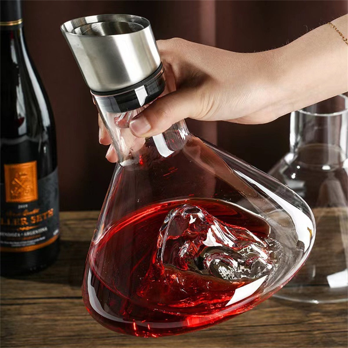Mountain Crystal Wine Decanter