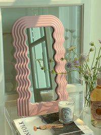 Retro Wave Frame Mirror 26 x 42cm