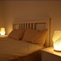 Swirl Form LED Table Lamp 22cm