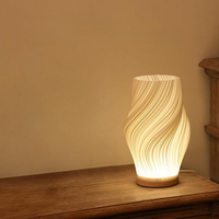 Swirl Form LED Table Lamp 22cm