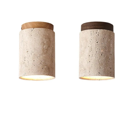 Travertine Recessed Ceiling Light 40cm