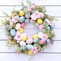 Ribbon and Egg Spring Wreath