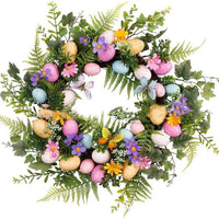 Ribbon and Egg Spring Wreath