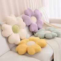Fluffy Clover Flower Floor Cushion