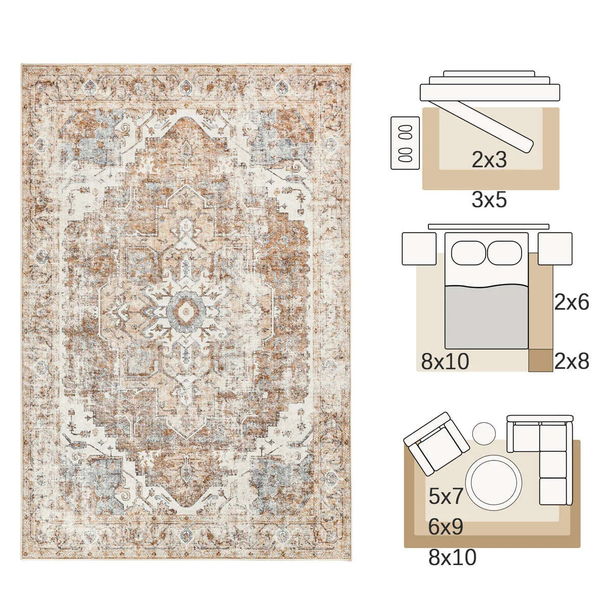 Heritage Medallion Woven Rug