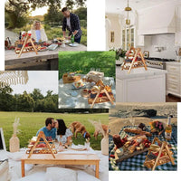 Tiered Wooden Serving Stand