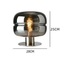 Tinted Glass Dome Table Lamp