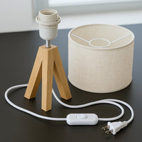 Solara Wooden Tripod Table Lamp