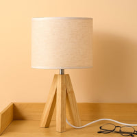 Solara Wooden Tripod Table Lamp