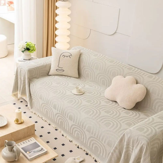 Half Arch Chenille Sofa Cover
