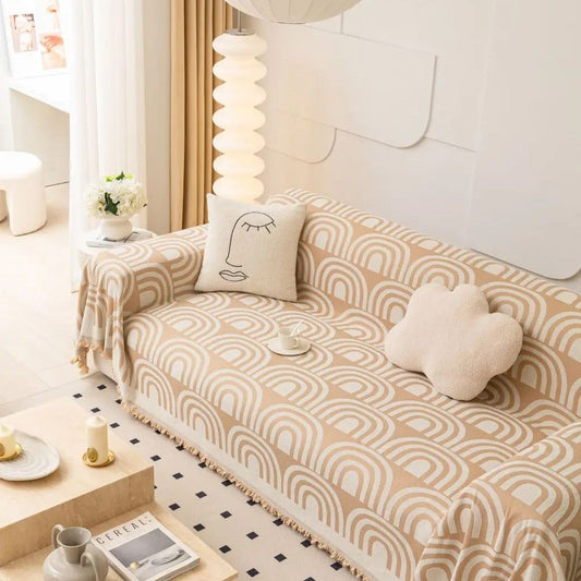 Half Arch Chenille Sofa Cover