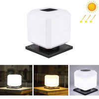 Solar Square Garden Post Light 20cm