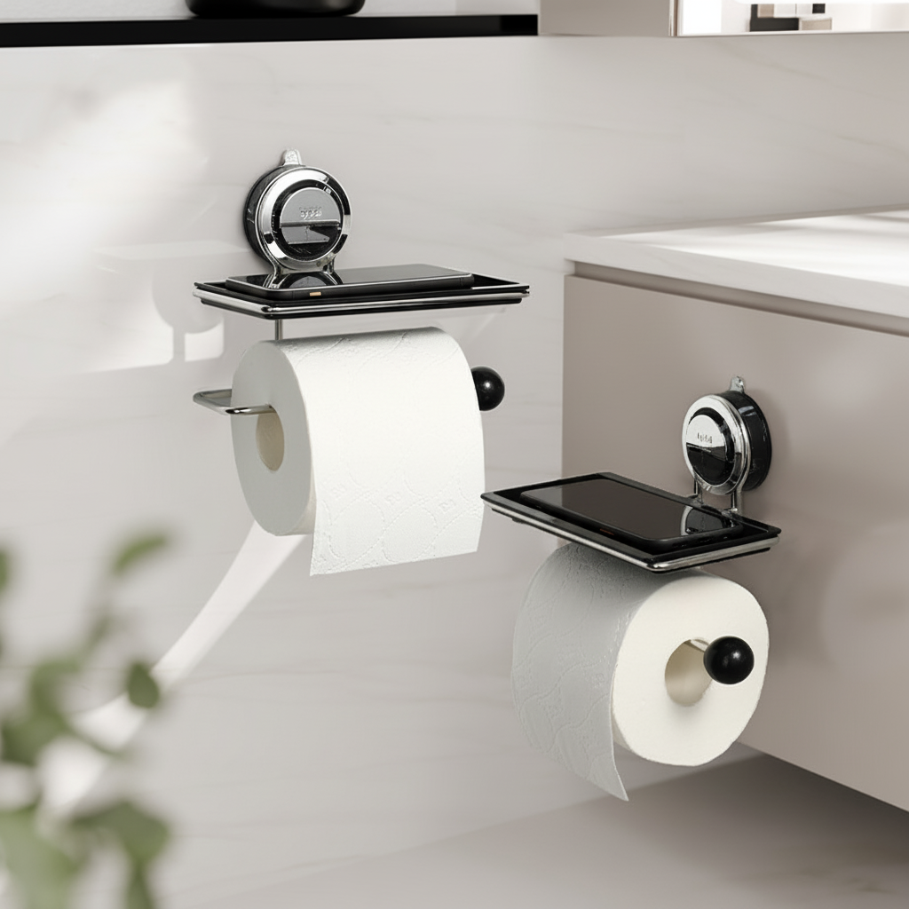Adhesive Wood-Effect Roll Holder