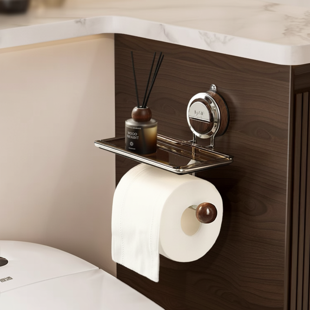 Adhesive Wood-Effect Roll Holder