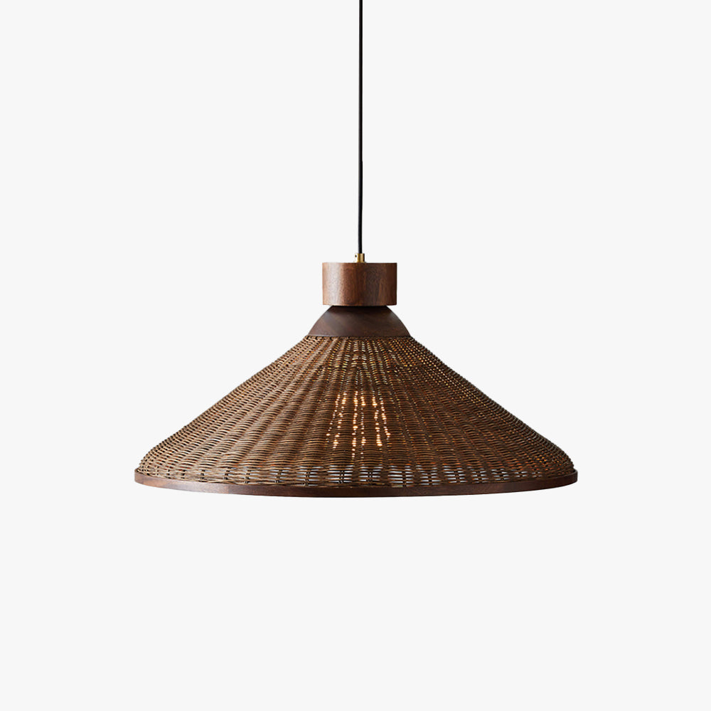 Fono Rattan Cone Pendant Light
