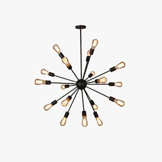 Kytto Matt Black Sputnik Chandelier