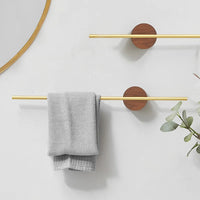 Wood and Steel Towel Rail