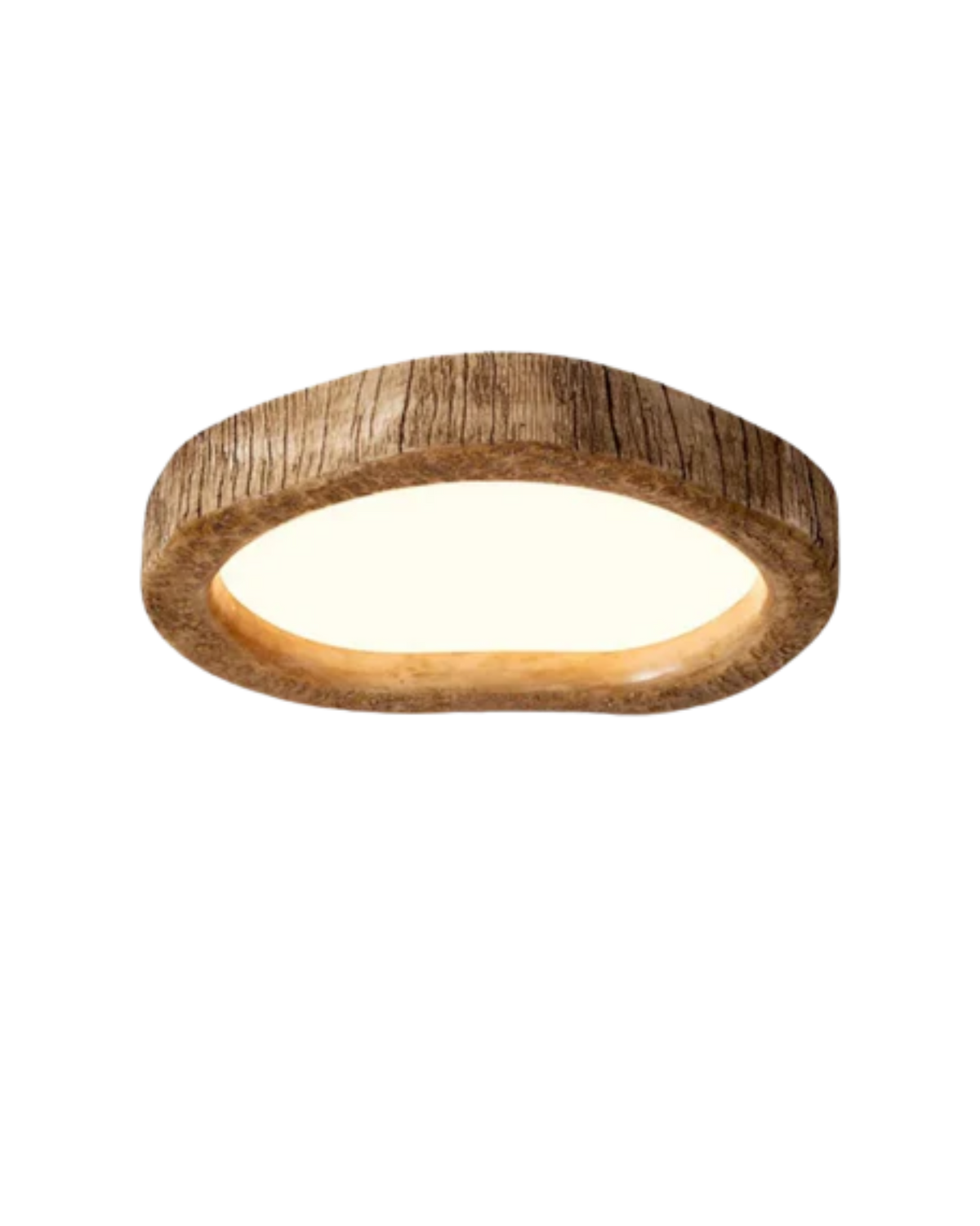 Halo Wood-Effect LED Ceiling Light