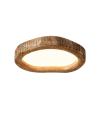 Halo Wood-Effect LED Ceiling Light