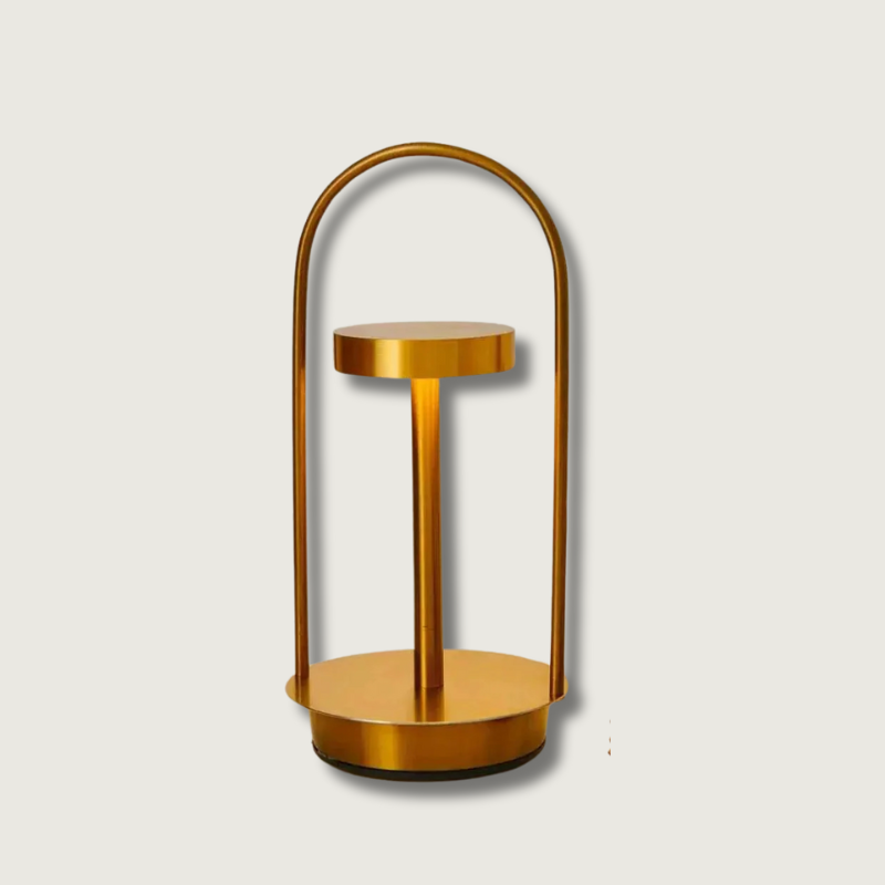 Brushed Metal Cordless Table Lamp