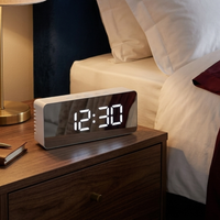 Mirror Face LED Alarm Clock 14cm