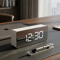 Mirror Face LED Alarm Clock 14cm