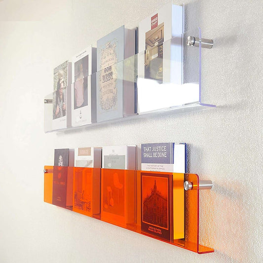 Acrylic Floating Magazine Rack