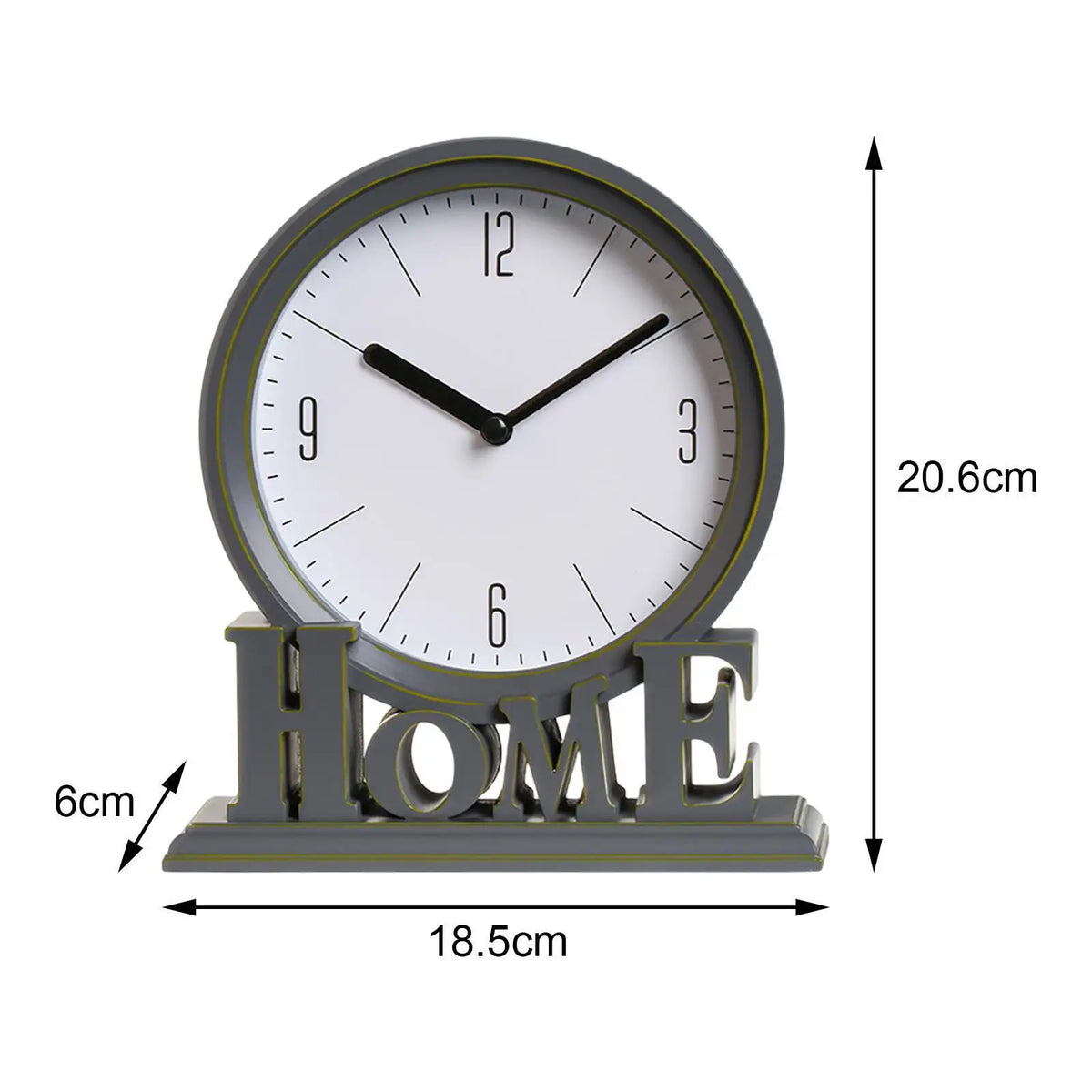 Vintage-Style Silent Desk Clock 20cm