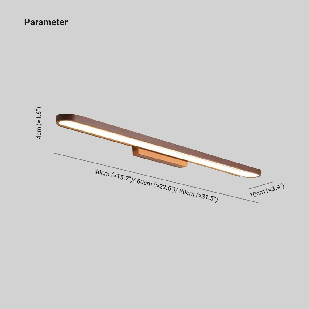 Leigh Linear Gold LED Wall Light 40cm